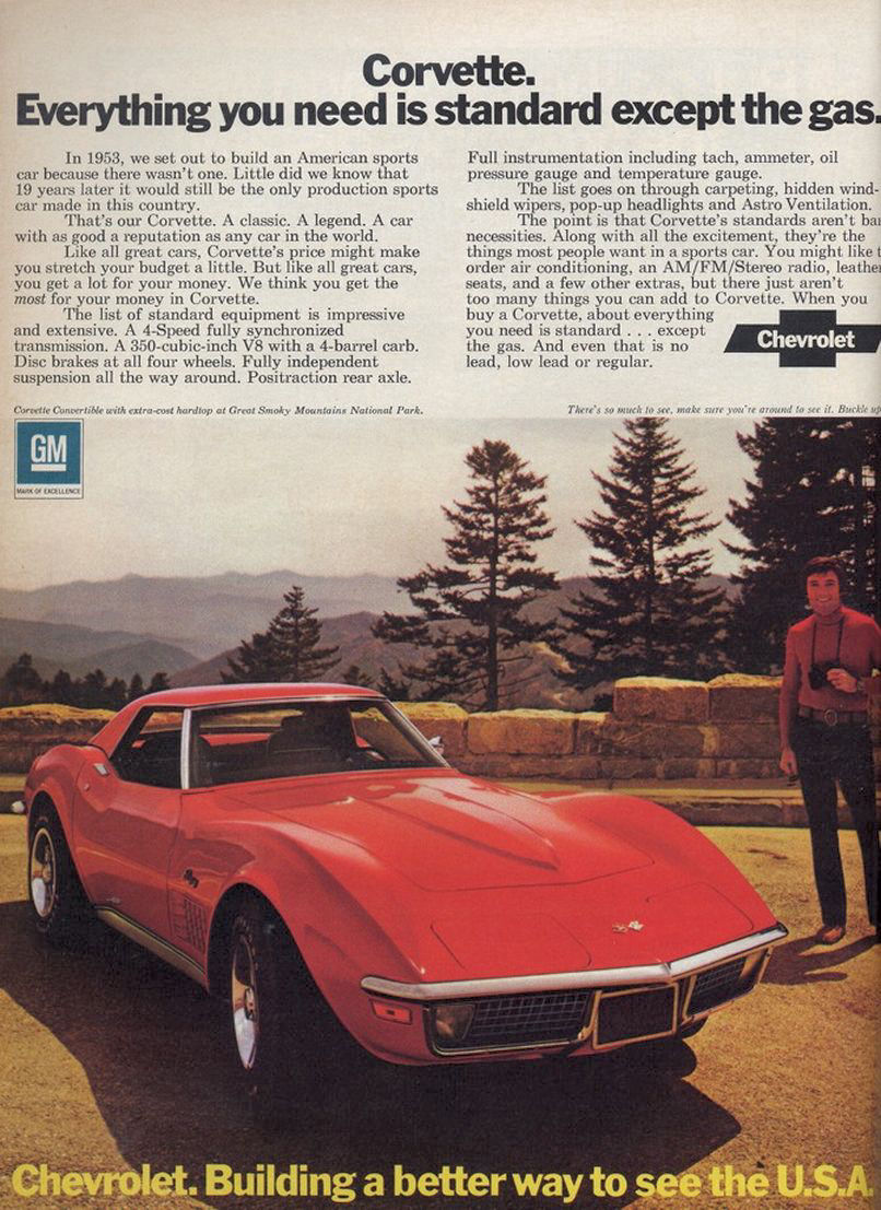 1972 Chevrolet Corvette Advertising